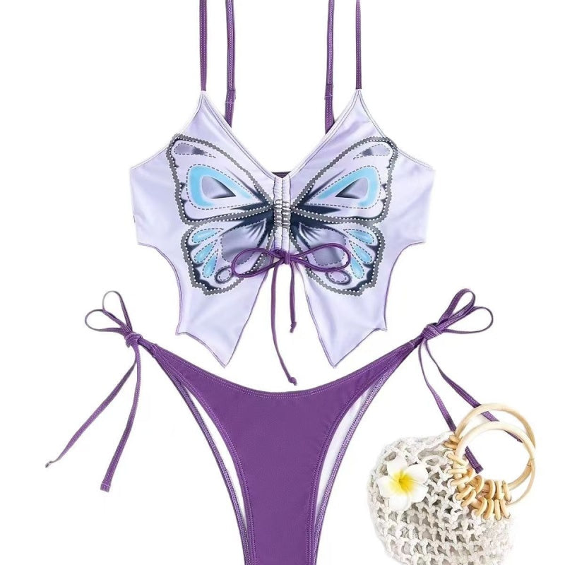 Butterfly Print Bikini