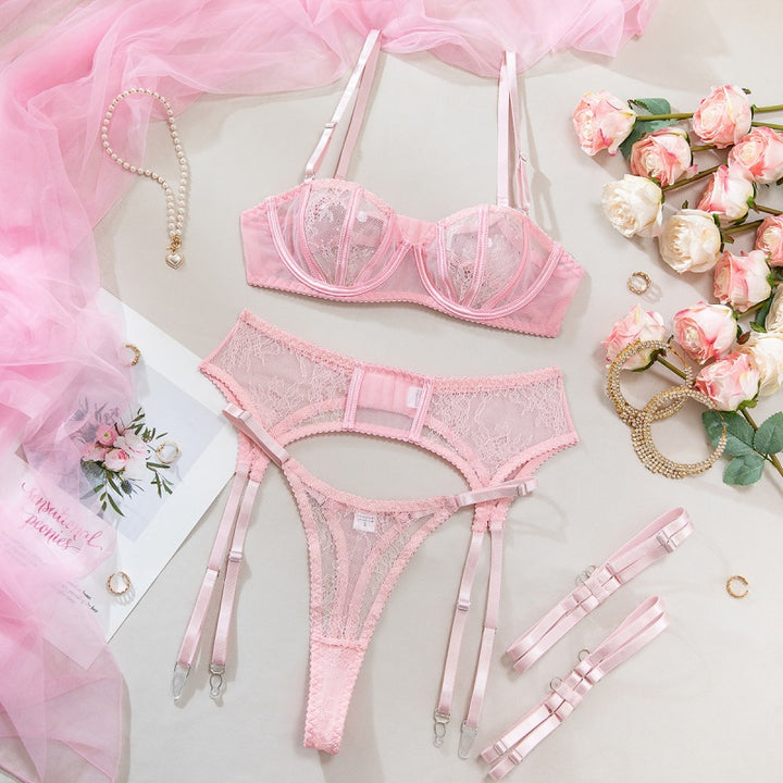 Sheer Lace Mesh Garter