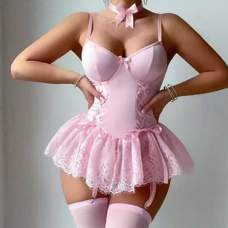 Lace Ruffle Babydoll