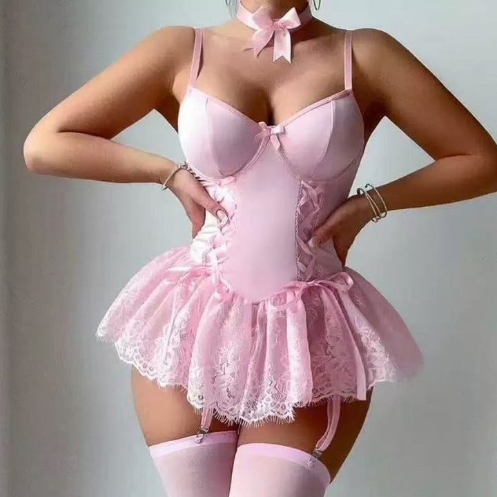 Lace Ruffle Babydoll