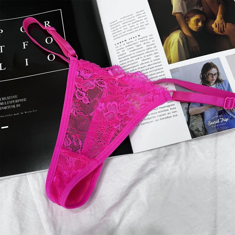 Lace Adjustable Thong