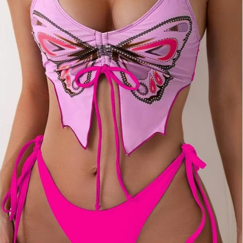 Butterfly Print Bikini