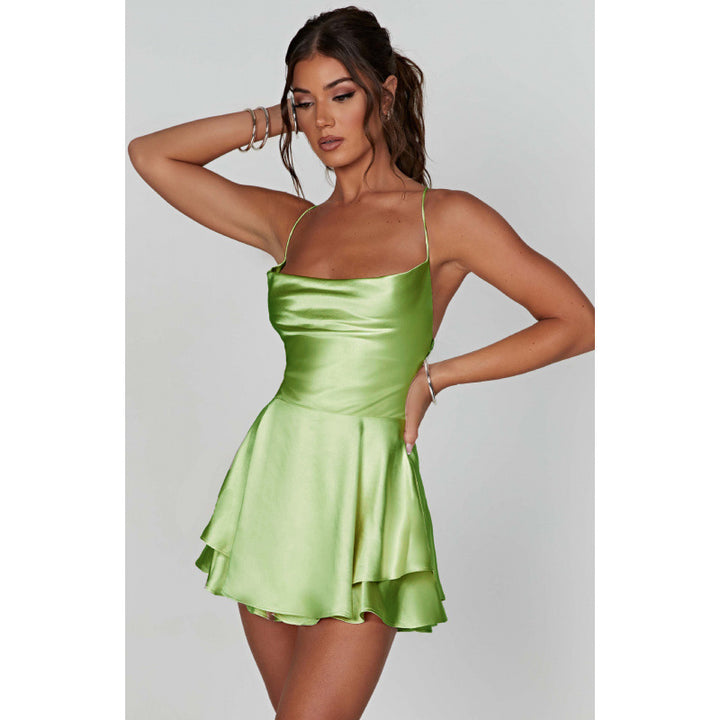 Elegant Satin Mini Dress