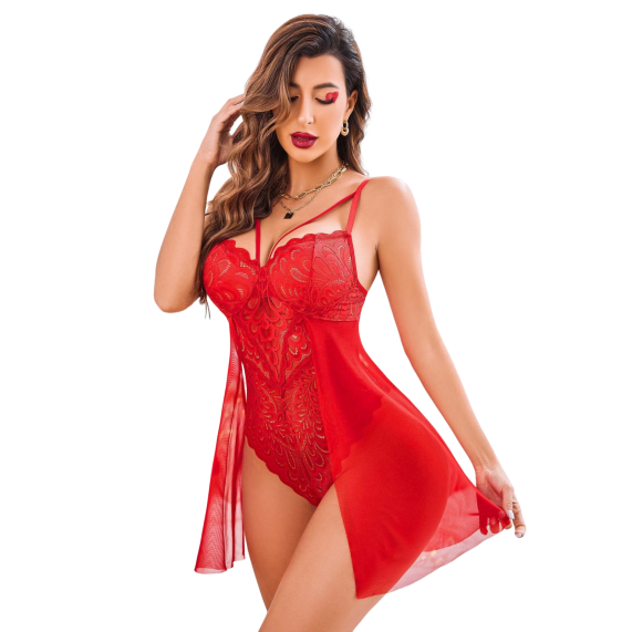 Elegant Lace Babydoll Lingerie